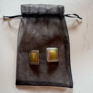 Vintage Retired James Avery brass and Silver Earrings